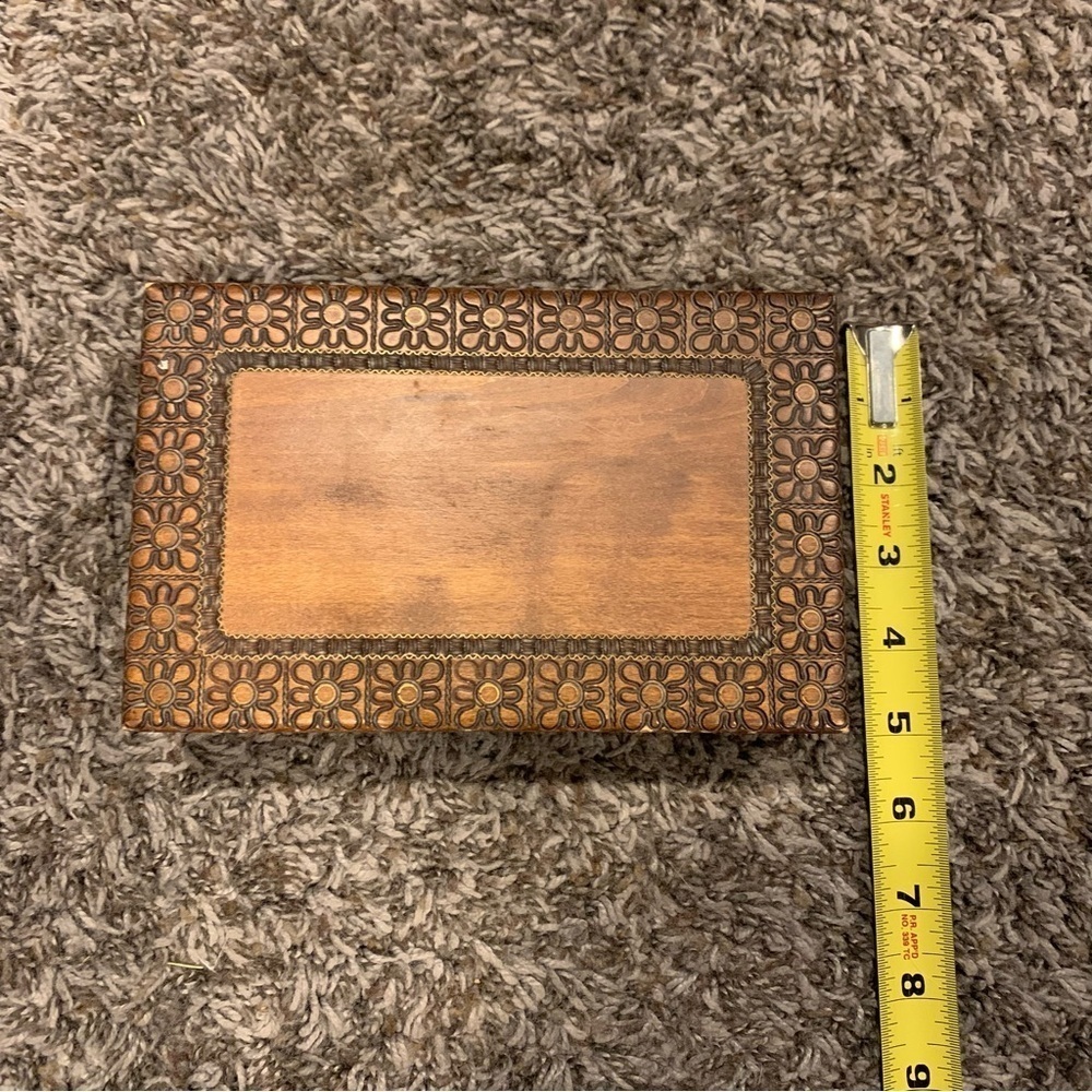 Wooden Carved Jewelry Box